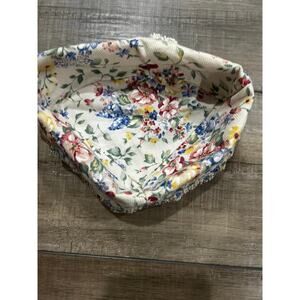 Longaberger SMALL CORNER Basket Liner SPRING FLORAL Fabric
